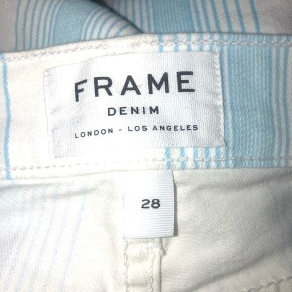 FRAME Le High Skinny Crop Ombré Stripe 28 NWT - Picture 9 of 12